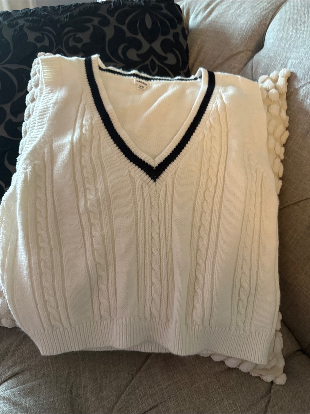Garage  women Cream Crewneck Sweater